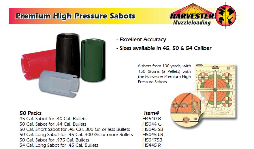 Premium High Pressure Sabots